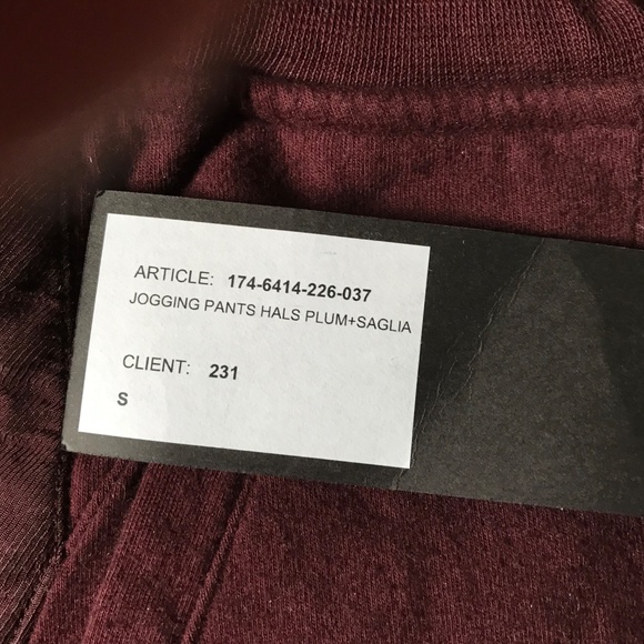 HAIDER ACKERMANN - Burgundy Twill-paneled Cotton Track Pants - Small - Picture 3 of 5